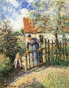 Camille Pissarro Mothers and children in the garden France oil painting artist